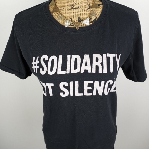 #Solidarity Not Silence Tshirt ✊🖤 - Picture 2 of 4